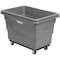 Global Industrial 6 Bushel Plastic Bulk Box Truck, Steel Chassis Base, Gray, 33-2/5L x 23W x 24-1/2H 800310GY - alternate 1
